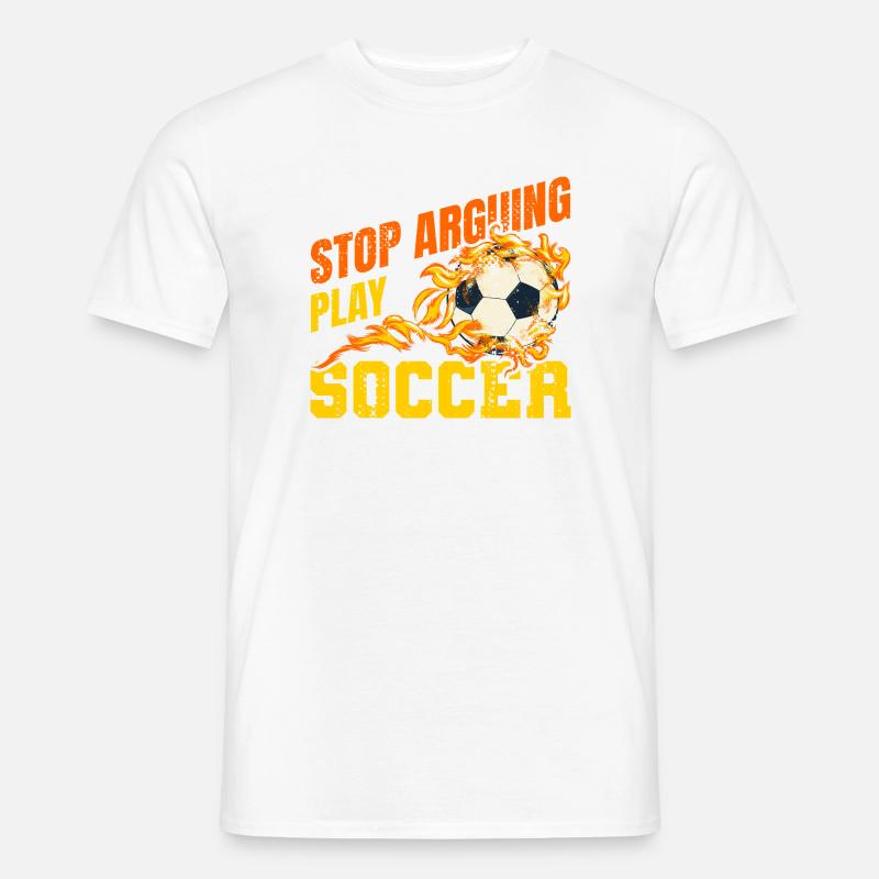 Fußball Witziger Spruch - Männer T-Shirt - Weiß