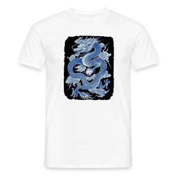 Chinesischer Drache - Männer T-Shirt - Weiß - Vorne - AI Model Male 178 dark (178cm)