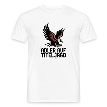 Stolzer Deutscher Adler auf Titeljagd Fußball Fan  - Männer T-Shirt - Weiß - Vorne - AI Model Male 178 dark (178cm)