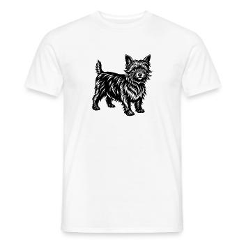 Cairn Terrier - Männer T-Shirt - Weiß - Vorne - AI Model Male 178 dark (178cm)