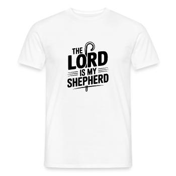 The Lord is My Shepherd - Men's T-Shirt - white - Front - AI Model Male 178 dark (178cm)
