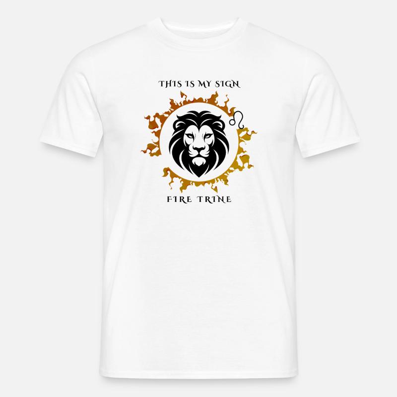 Mój znak Lew - T-shirt męski - biały