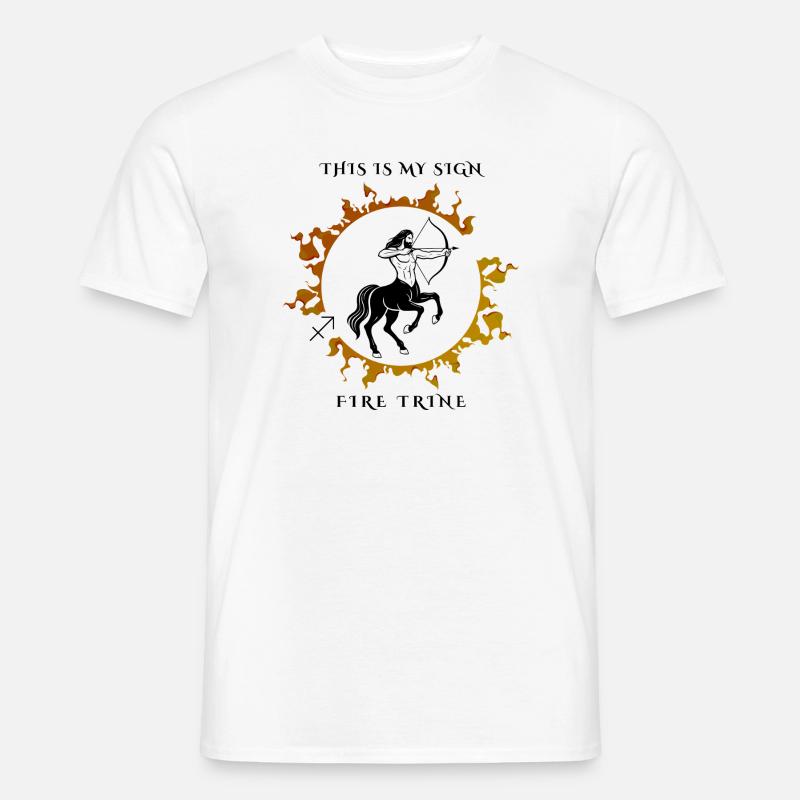 Mój znak Strzelec - T-shirt męski - biały
