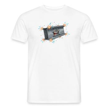 Dumpster Rage Streetwear - T-shirt homme - blanc - Devant - AI Model Male 178 dark (178cm)