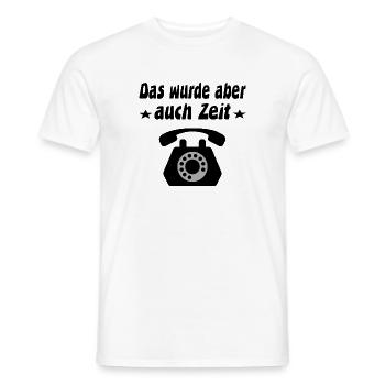 Telefon - Männer T-Shirt - Weiß - Vorne - AI Model Male 178 dark (178cm)