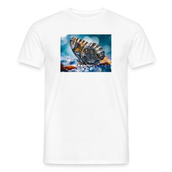 Robotik-Schmetterling - Männer T-Shirt - Weiß - Vorne - AI Model Male 178 dark (178cm)