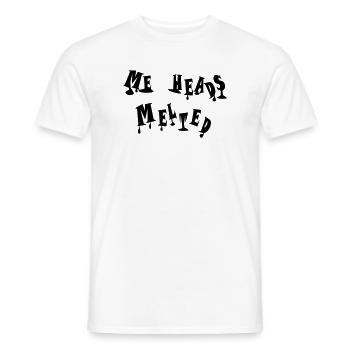 Mes têtes ont fondu - T-shirt homme - blanc - Devant - AI Model Male 178 dark (178cm)