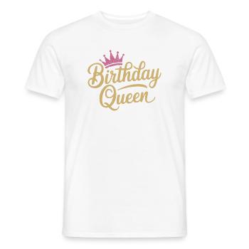 Birthday Queen Design - Männer T-Shirt - Weiß - Vorne - AI Model Male 178 dark (178cm)