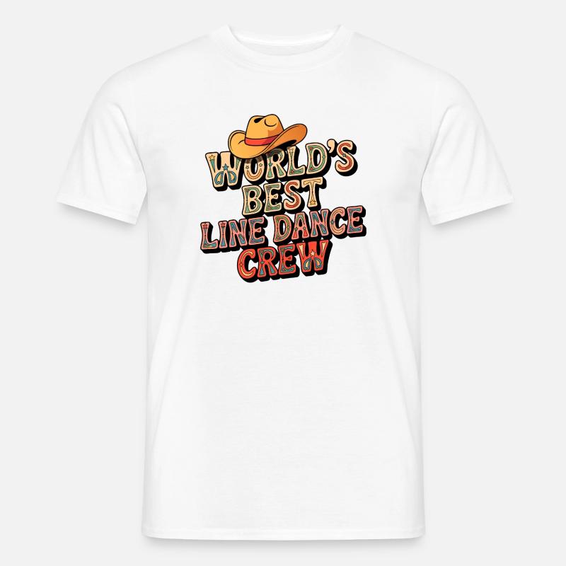 World's Best Line Dance Crew - Men's T-Shirt - white