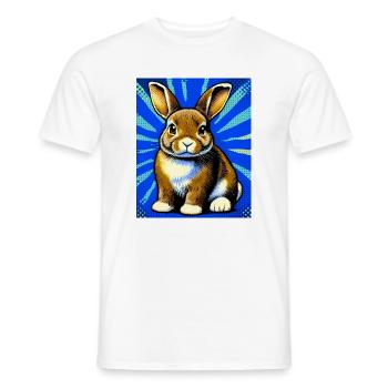 Kaninchen - Männer T-Shirt - Weiß - Vorne - AI Model Male 178 dark (178cm)
