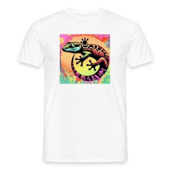 Gecko - Men's T-Shirt - white - Front - AI Model Male 178 dark (178cm)