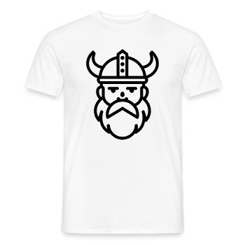 Wikinger - Männer T-Shirt - Weiß - Vorne - AI Model Male 178 dark (178cm)