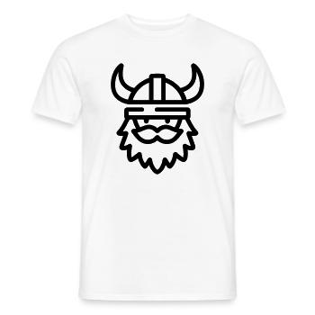 Wikinger - Männer T-Shirt - Weiß - Vorne - AI Model Male 178 dark (178cm)
