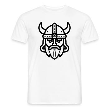 Wikinger - Männer T-Shirt - Weiß - Vorne - AI Model Male 178 dark (178cm)