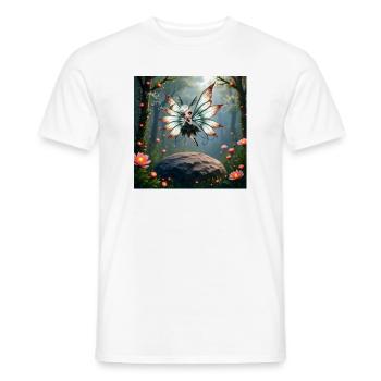 Feenlibelle im Blumenwald - Männer T-Shirt - Weiß - Vorne - AI Model Male 178 dark (178cm)
