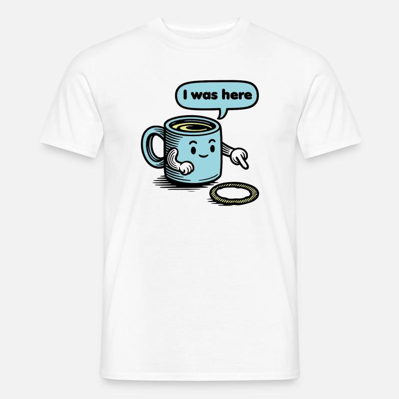 Lusitger Kaffee Spruch - Männer T-Shirt - Weiß
