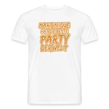 Martinique Party Der Welt - Männer T-Shirt - Weiß - Vorne - AI Model Male 178 dark (178cm)