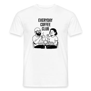 club de café tous les jours - Ohne Bohne ohne mich - T-shirt homme - blanc - Devant - AI Model Male 178 dark (178cm)