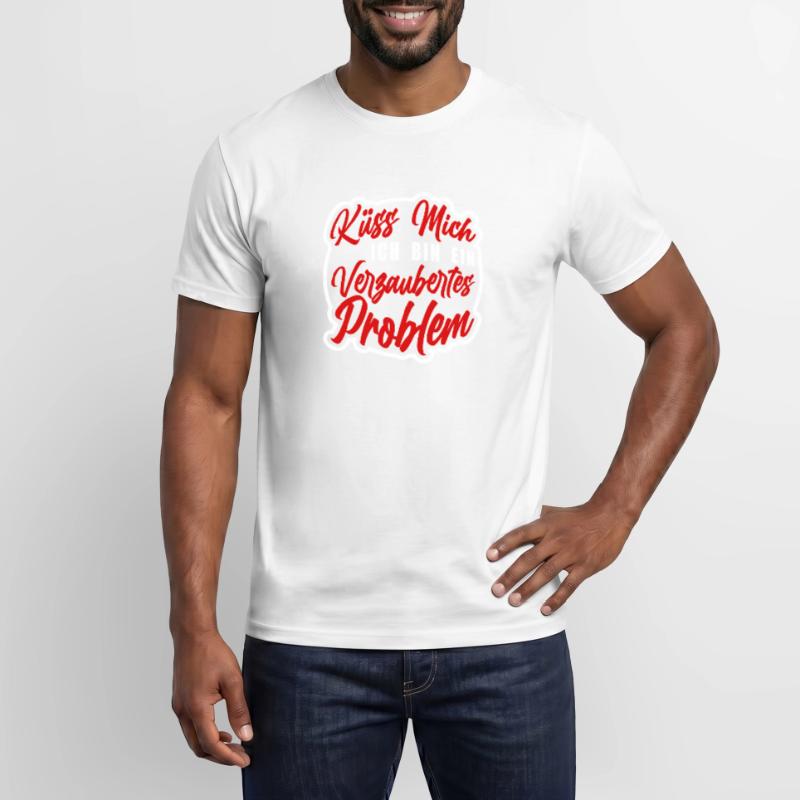 Küss mich ich bin ein verzaubertes Problem Männer T-Shirt