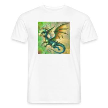 dragon - T-shirt homme - blanc - Devant - AI Model Male 178 dark (178cm)