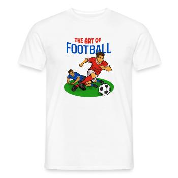 L’art du football : dribbler - T-shirt homme - blanc - Devant - AI Model Male 178 dark (178cm)