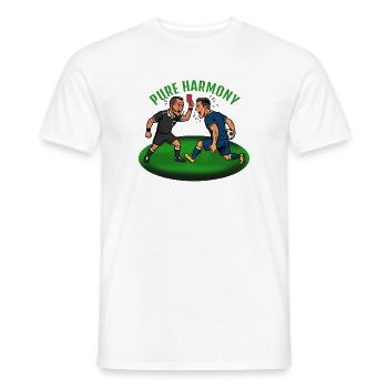 Pure Harmony: Complaining in football - Men's T-Shirt - white - Front - AI Model Male 178 dark (178cm)