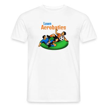 Acrobates de pelouse Acrobates de football (Toboggan de sang) - T-shirt homme - blanc - Devant - AI Model Male 178 dark (178cm)