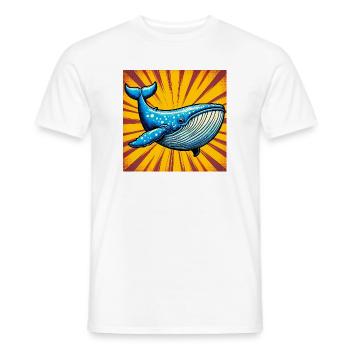 Wal - Männer T-Shirt - Weiß - Vorne - AI Model Male 178 dark (178cm)