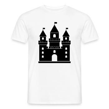 Castle - Men's T-Shirt - white - Front - AI Model Male 178 dark (178cm)