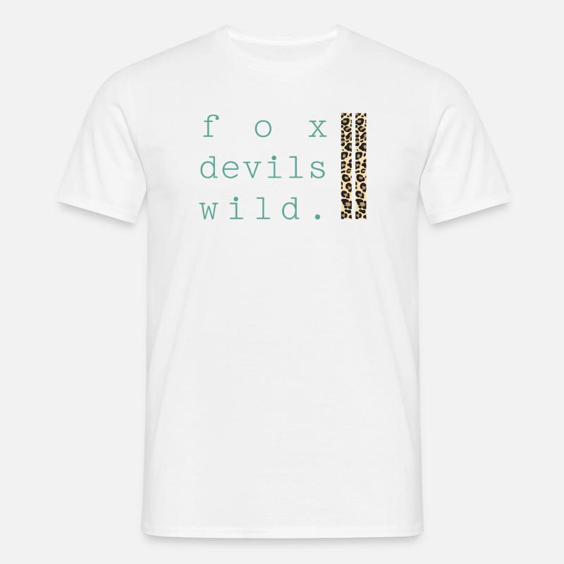 Fox Devil Wild Leopard - Men's T-Shirt - white