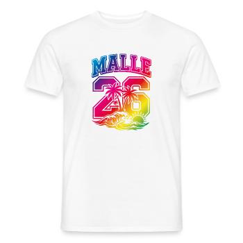 Malle 26 Trikot 2026 Mallorca - Männer T-Shirt - Weiß - Vorne - AI Model Male 178 dark (178cm)