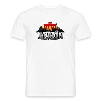 Berlin - Männer T-Shirt - Weiß - Vorne - AI Model Male 178 dark (178cm)