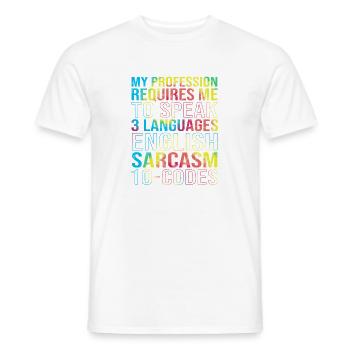Medical Coder - Men's T-Shirt - white - Front - AI Model Male 178 dark (178cm)