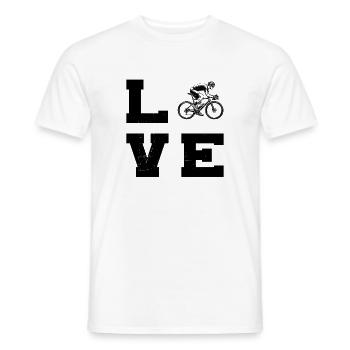 Gift idea for a road bike with road bike - Men's T-Shirt - white - Front - AI Model Male 178 dark (178cm)