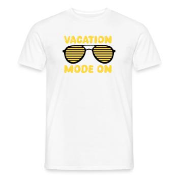 Mode vacances sur Retro - T-shirt homme - blanc - Devant - AI Model Male 178 dark (178cm)