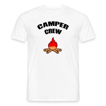 Campfire Flame Romance - Men's T-Shirt - white - Front - AI Model Male 178 dark (178cm)