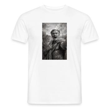 Selfie de César - T-shirt homme - blanc - Devant - AI Model Male 178 dark (178cm)