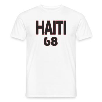 All the best and love for Haitian Day - Men's T-Shirt - white - Front - AI Model Male 178 dark (178cm)
