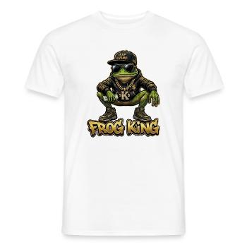 Roi grenouille Gangsters Vêtements de ville - T-shirt homme - blanc - Devant - AI Model Male 178 dark (178cm)