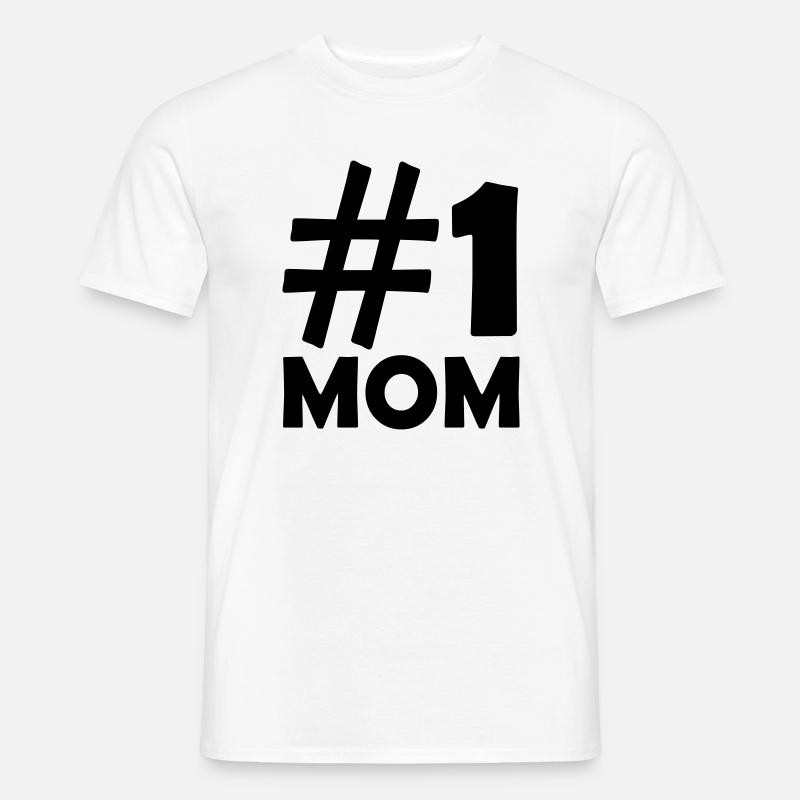 # 1 Mom - Männer T-Shirt - Weiß