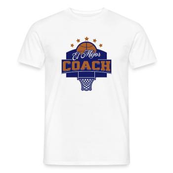 Bester Basketballtrainer - Männer T-Shirt - Weiß - Vorne - AI Model Male 178 dark (178cm)