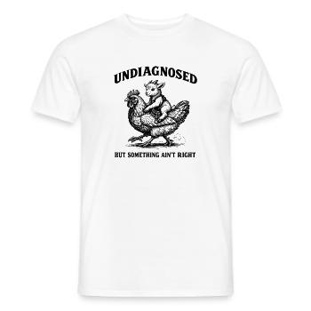 Nicht diagnostiziert, aber irgendetwas stimmt nich - Männer T-Shirt - Weiß - Vorne - AI Model Male 178 dark (178cm)