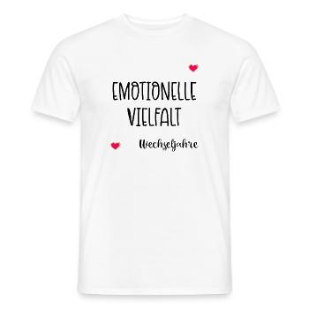 Menopause Emotionen Wechseljahre - Männer T-Shirt - Weiß - Vorne - AI Model Male 178 dark (178cm)