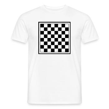 Échiquier - T-shirt homme - blanc - Devant - AI Model Male 178 dark (178cm)