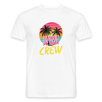 Équipage Lloret De Mar - T-shirt homme - blanc - Devant - AI Model Male 178 dark (178cm)