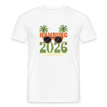 Hambourg 2026 - T-shirt homme - blanc - Devant - AI Model Male 178 dark (178cm)