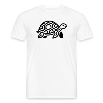 tortue - T-shirt homme - blanc - Devant - AI Model Male 178 dark (178cm)