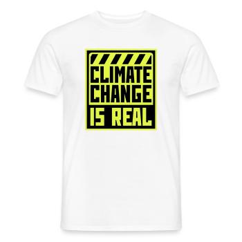 Climate Change Is Real Climate Change Science - Men's T-Shirt - white - Front - AI Model Male 178 dark (178cm)