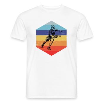 Pickleball Community Gift Idea for Father's Day - Men's T-Shirt - white - Front - AI Model Male 178 dark (178cm)