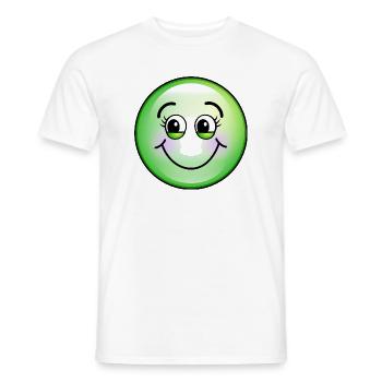 Cute Green Bubble - Men's T-Shirt - white - Front - AI Model Male 178 dark (178cm)